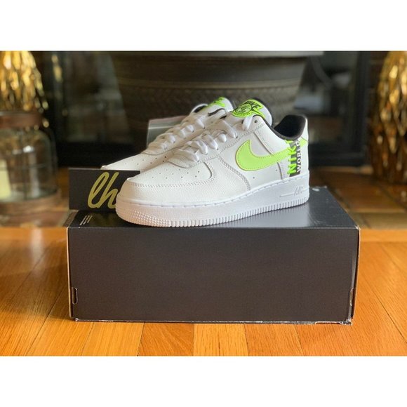 Size 6 Nike Air Force 1 Low Worldwide "White Volt" - Picture 2 of 5
